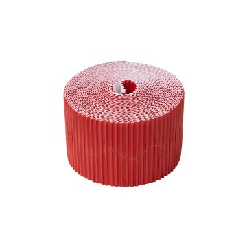 Border-It Corrugated Border Roll 57mmx15m - Bright Red