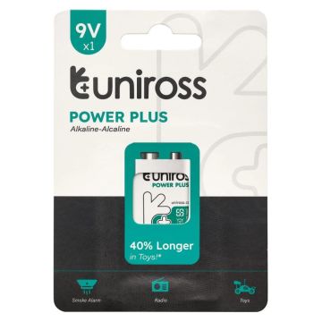 9V Alkaline Single Battery