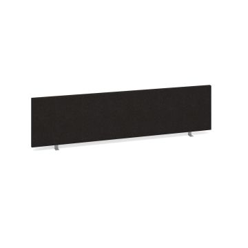 Fabric Wrapped Straight Desk Screen W1600mm - Black