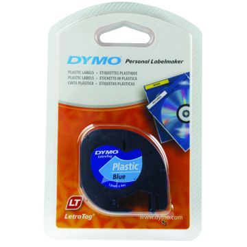DYMO Letratag Tape Plastic Ultra Blue