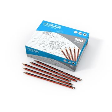 EziGlide HB Graphite School Pencils - Pack of 150