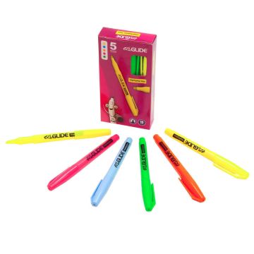 EziGlide Highlighter Pens - Assorted - Pack of 10