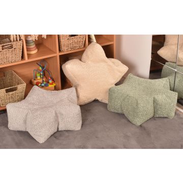 Star Shaped Pouffes - Pack of 3