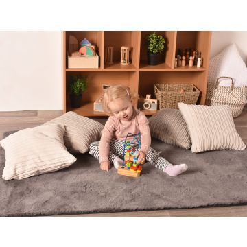 Set 4 Neutral Cord Cushions 40 x 40cm