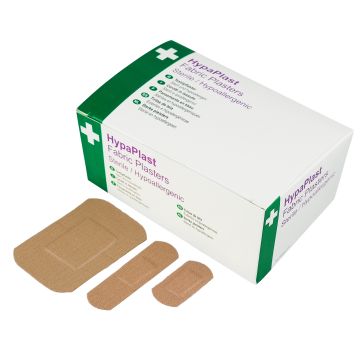 HypaPlast Heavy Duty Fabric Plasters Assorted- Pk of 100