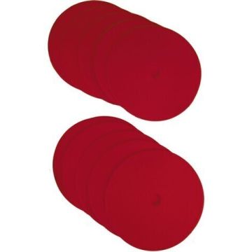 Albion Flat Disk Set - Red - Pack of 10