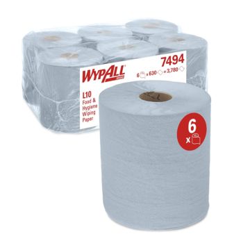 WypAll® L10 Wiping Paper - Centrefeed for Reach+™ / Blue