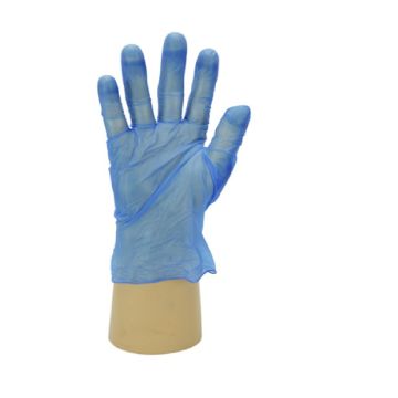 Polyco Large Blue Powdered Disposable Gloves-Pk 100