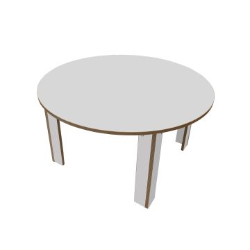 Maplescape Round Table - Grey - 460mm