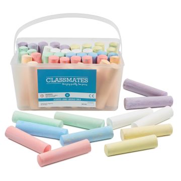 Classmates Jumbo Sidewalk Chalk - Pack of 52
