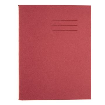 Exercise Book A4 - 80 Pages - Plain - Red - Pack of 50