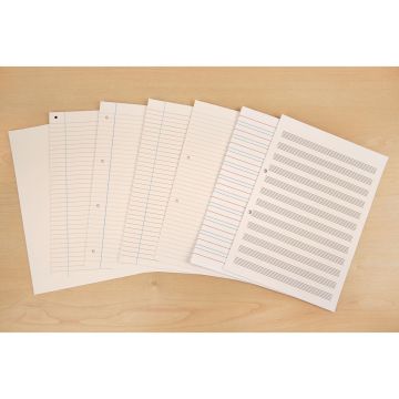 9 x 7" Exercise Paper 8mm Ruled With Margin 2 Hole Punched - 5 Reams