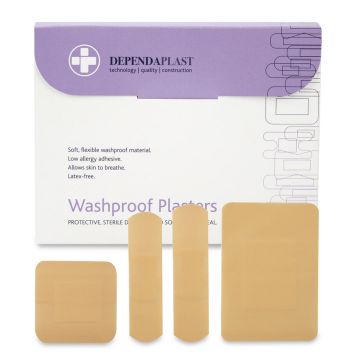Washproof Plasters - Assorted - Pack of 100