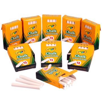 Crayola Anti - Dust Chalk White Pack of 144