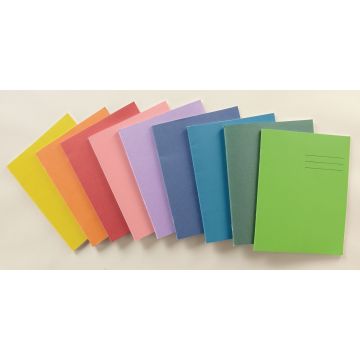 8 x 6.5" Exercise Book 24 Page 10mm Ruled - Dark Blue - Pack of 100