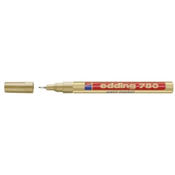 Edding 780 Extra Fine Paintmarker - Gold - Pack of 10
