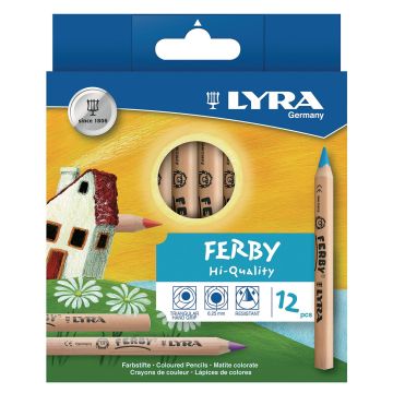 Lyra Ferby Triangular Colouring Pencils - Pack of 12