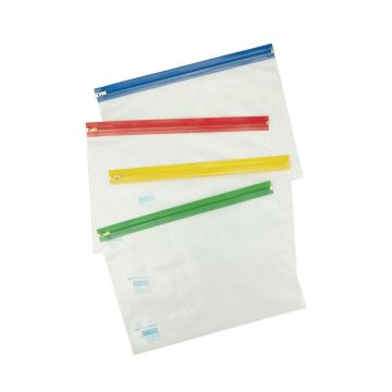 Bulky Zip Wallet A4 - Assorted - Pack of 100