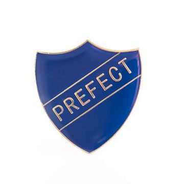 Prefect Shield Badge - Navy Blue - Pack of 10