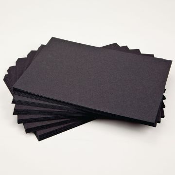 Black Card (370 Micron) - A4 - Pack of 100