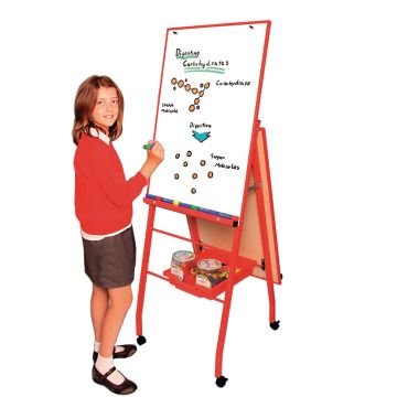 Mobile A-Frame Easel 'Portrait Style' - 1205 x 1860 x 600mm - Blue