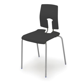 SE Ergonomic Polypropylene Chair - 260mm - Ebony