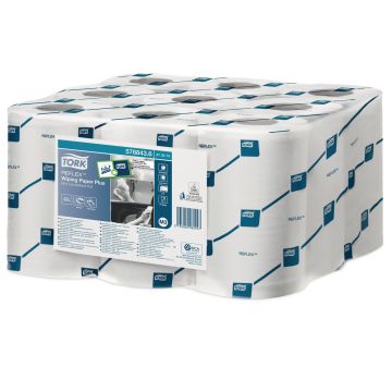 Tork Reflex Single Sheet Centrefeed Wiping Paper Plus White - Pack of 9