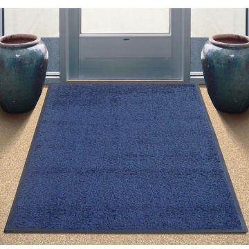 Tri-Grip Floor Mat 890 x 1190mm Gripper Backed -  Midnight Blue