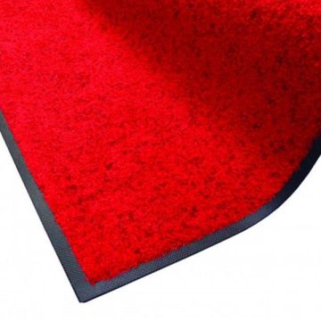 Tri-Grip Floor Mat 890 x 1190mm Gripper Backed -  Red/Black