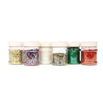 Festive Glitter Assortment 230ml - Pack of 6