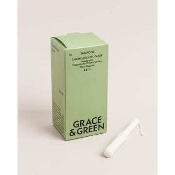 Grace & Green Regular Applicator Tampons - Pack of 16