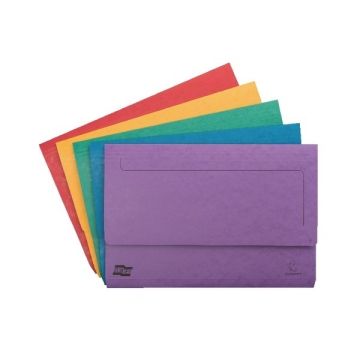 Europa Heavy Duty Foolscap Document Wallets Assorted - Pack of 25