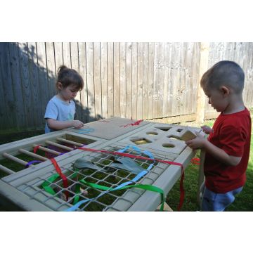 Outdoor Fine Motor Threading Table