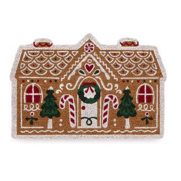 Gingerbread House Coir Door Mat