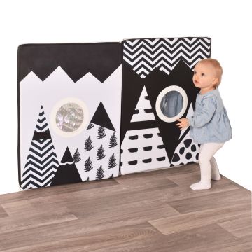 Black and White Wall Pads - Pack of 2