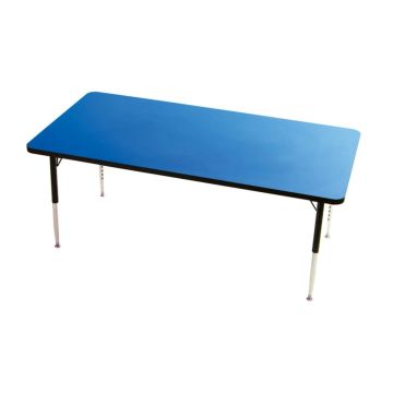 Tuf Top Height Adjustable Rectangular Table - Blue