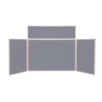 4 Panel Landscape Desktop Screen - Grey