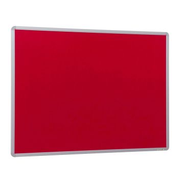 Aluminium Framed Noticeboards - 1200 x 1200mm - Red