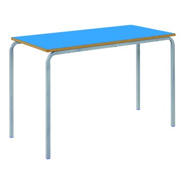 FinEveryday 120x60cm Crush Bent Table- 4-6 Years- Blue