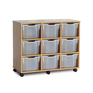 GALT Triple Unit - 9 Trays - Mobile - Clear