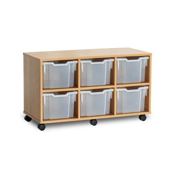 GALT Triple Unit - 6 Trays - Mobile - Clear