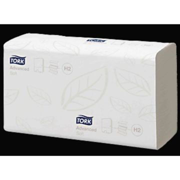 Tork Single Fold Hand Towel - 2 - Ply White - Pack of 15