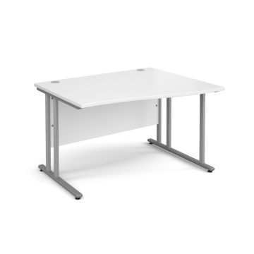 Classmates Right Hand Wave Desk - White - 140cm
