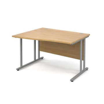 Classmates Left Hand Wave Desk - 1600mm - Beech