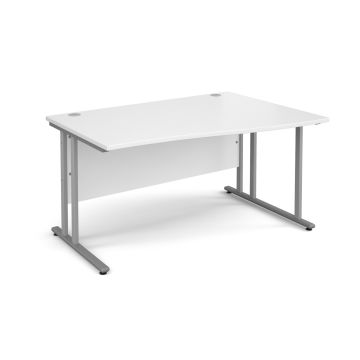Classmates Right Hand Wave Desk - White - 160cm