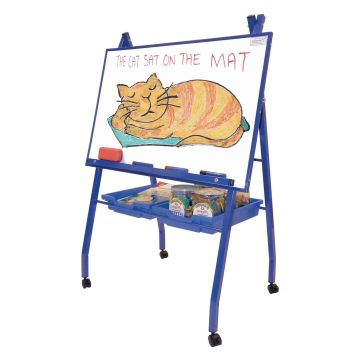 Mobile A-Frame Easel 'Landscape Style' - 785 x 1460 x 900mm - Blue