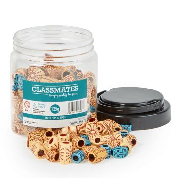 Classmates Plastic Exotic Beads - 125g