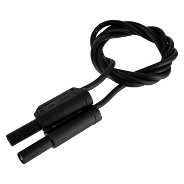 Plug Leads Safety Type With Rigid Sleeve - Black