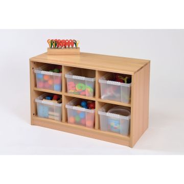 Room Scenes 6 Tray Storage Unit with Clear Trays