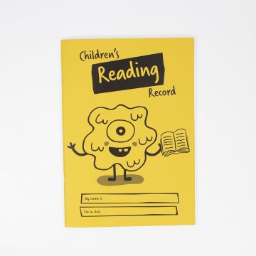 A5 Reading Record Book 40 Page Ruled - Yellow - Pack of 25
